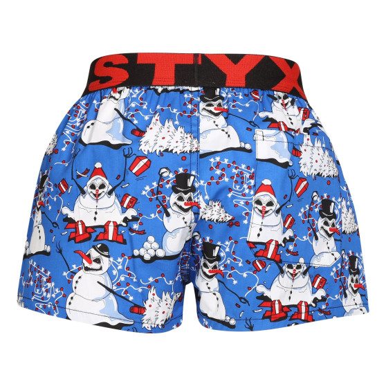 Bambini Boxer Styx arte sport gomma Natale pupazzi di neve (BJ1751)