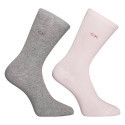 2PACK calze da donna Calvin Klein high multicolore (701218769 003)