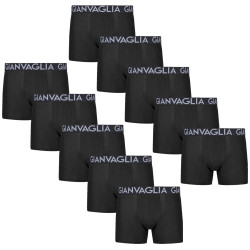 10PACK boxer da uomo Gianvaglia nero (023)