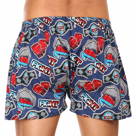 3PACK Boxer da uomo Styx art classic rubber oversize multicolore (3E14564)