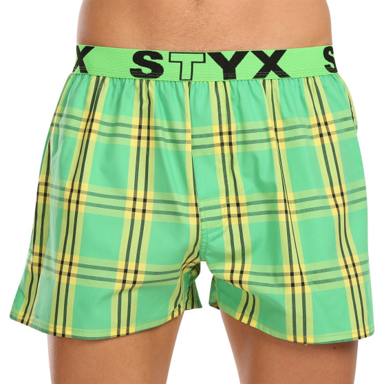 3PACK Boxer da uomo Styx sport elastico multicolore (3B11123)