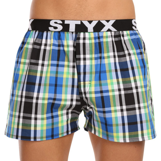 3PACK Boxer da uomo Styx sport elastico multicolore (3B11789)