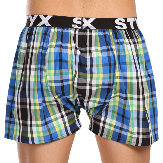 3PACK Boxer da uomo Styx sport elastico multicolore (3B11789)