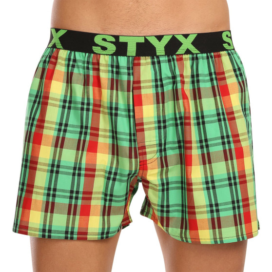 3PACK Boxer da uomo Styx sport elastico multicolore (3B11789)