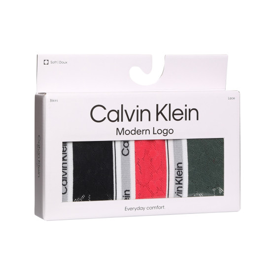 3PACK mutandine donna Calvin Klein multicolore (QD5069E-GP6)