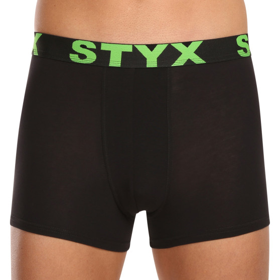 10PACK boxer uomo Styx sport elastico nero (10G9601)