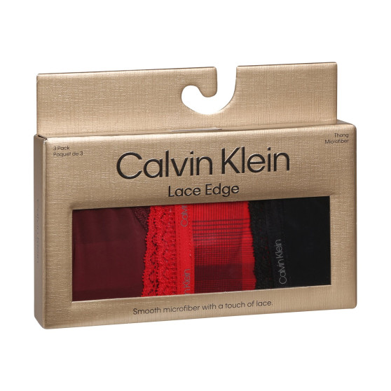 3PACK infradito donna Calvin Klein multicolore (QD5151E-I24)