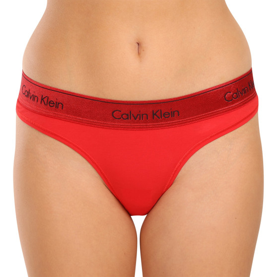 Mutandine brasiliane da donna Calvin Klein rosso (QF7452E-XAT)