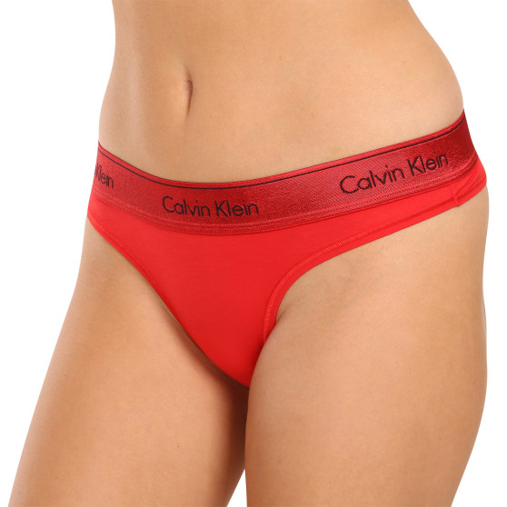 Mutandine brasiliane da donna Calvin Klein rosso (QF7452E-XAT)