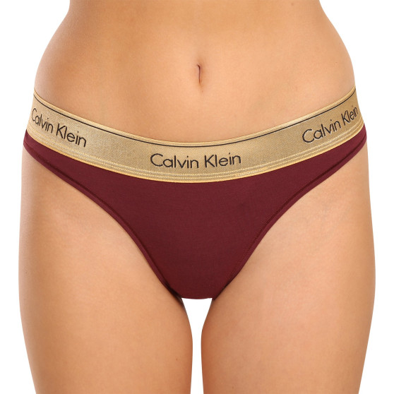 Perizoma da donna Calvin Klein rosso (QF7449E-GEX)