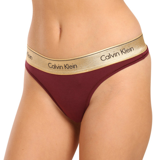 Perizoma da donna Calvin Klein rosso (QF7449E-GEX)