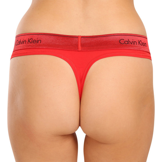 Perizoma da donna Calvin Klein rosso (QF7449E-XAT)