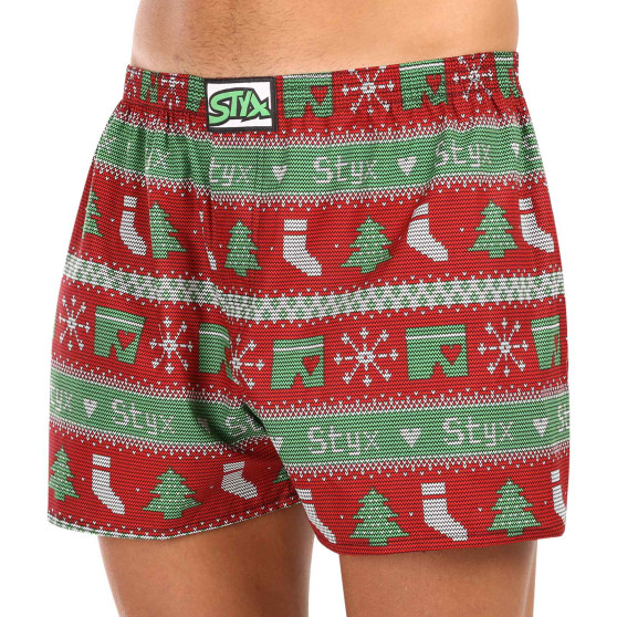 Boxer da uomo Styx art classic rubber oversize christmas knit (E1658)