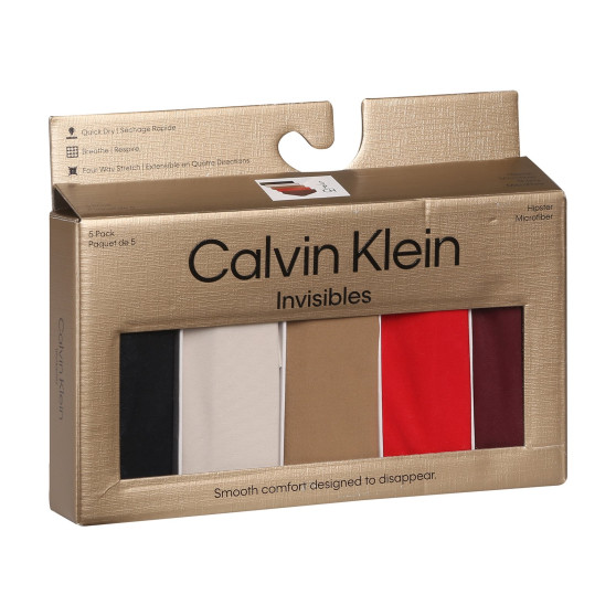 5PACK mutandine donna Calvin Klein senza cuciture multicolore (QD5148E-HW1)