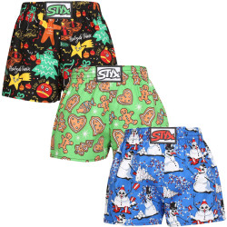 3PACK Boxer da bambino Styx art classic rubber multicolore (3J17134)