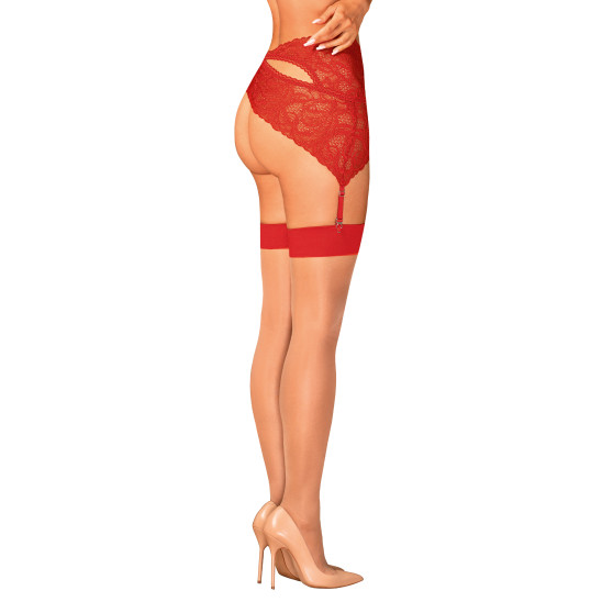 Calze da donna Obsessive rosso (S814 stockings)