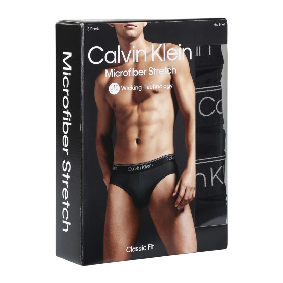 3PACK slip uomo Calvin Klein nero (NB2568A-UB1)