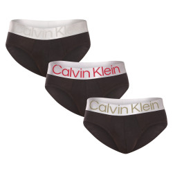 3PACK slip uomo Calvin Klein nero (NB3129A-GIW)