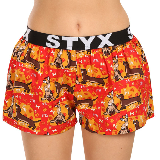 3PACK Boxer da donna Styx art sport gomma multicolore (3T15245)