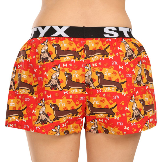 3PACK Boxer da donna Styx art sport gomma multicolore (3T15245)