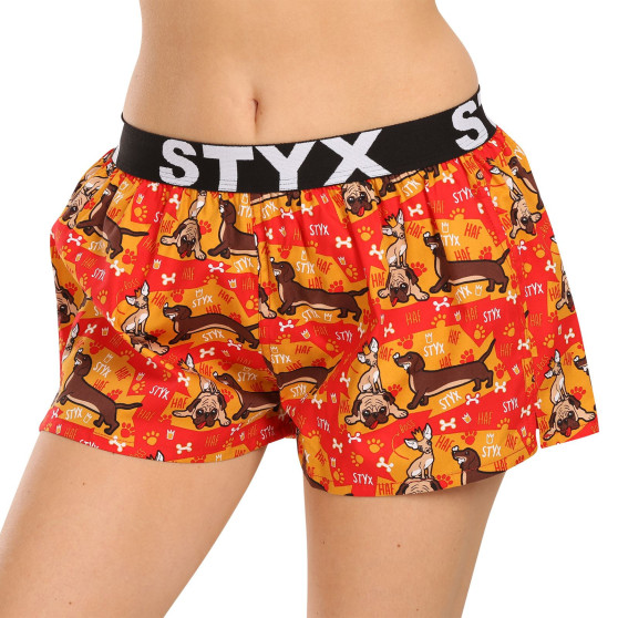 3PACK Boxer da donna Styx art sport gomma multicolore (3T15245)