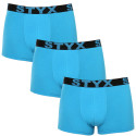 3PACK boxer uomo Styx sport elastico blu chiaro (3G1169)