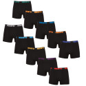 10PACK boxer da uomo Nedeto nero (10NB004b)