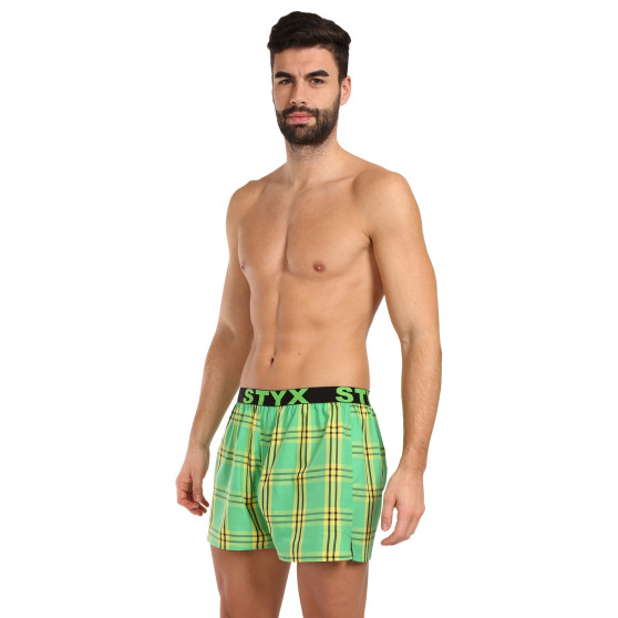 Boxer da uomo Styx sport elastico multicolore (B1011/2)