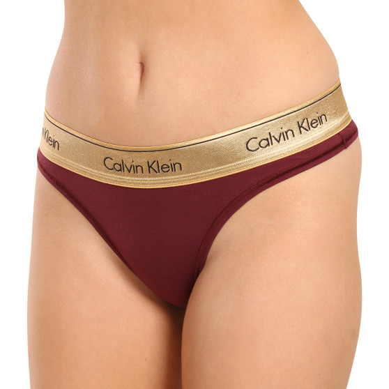 Mutandine brasiliane da donna Calvin Klein rosso (QF7452E-GEX)