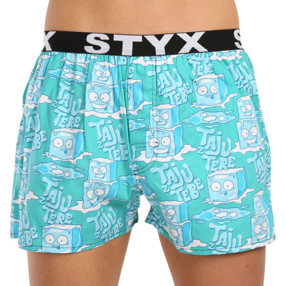 3PACK Boxer da uomo Styx art sport gomma multicolore (3B16476)