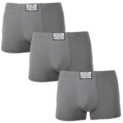 3PACK boxer uomo Styx classic rubber grigio scuro (3Q1063)