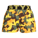 Boxer da bambino Styx art sport gomma mimetica giallo (BJ1559)