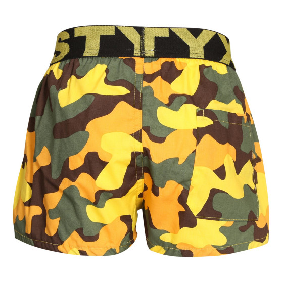 Boxer da bambino Styx art sport gomma mimetica giallo (BJ1559)