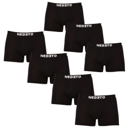 7PACK boxer da uomo Nedeto nero (7NB001b)