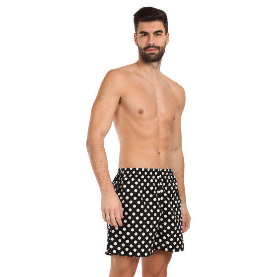 Boxer da casa da uomo con tasche Styx a pois (D1650)