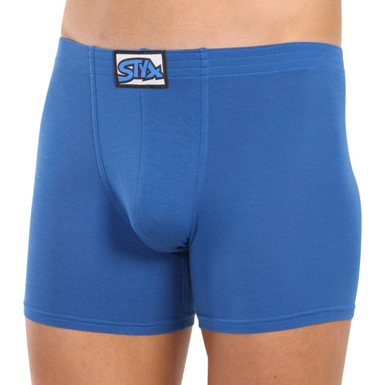 Boxer uomo Styx lungo classico elastico blu (F1167)