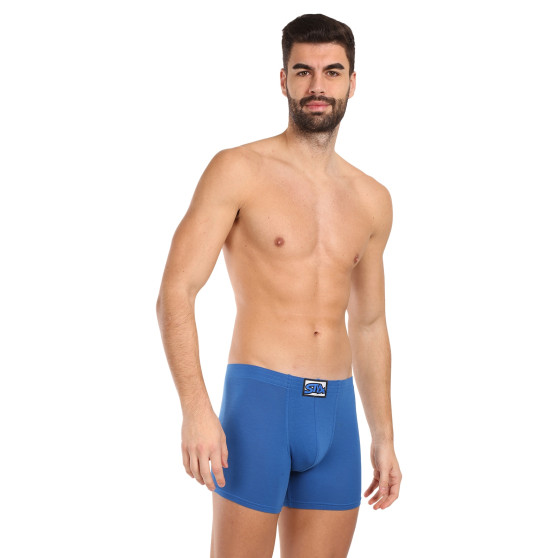 Boxer uomo Styx lungo classico elastico blu (F1167)