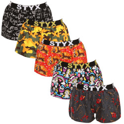 5PACK Boxer da donna Styx art sport gomma multicolore (5T1182492)