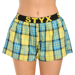 Boxer da donna Styx sportivi elasticizzati multicolore (T1002)