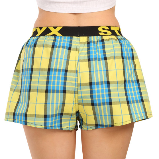 Boxer da donna Styx sportivi elasticizzati multicolore (T1002)