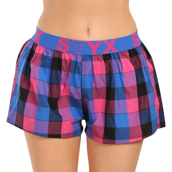 Boxer da donna Styx sportivi elasticizzati multicolore (T1008)