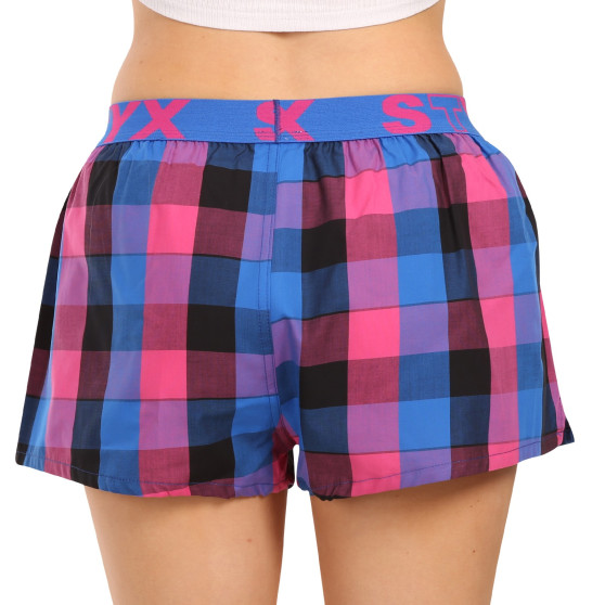 Boxer da donna Styx sportivi elasticizzati multicolore (T1008)