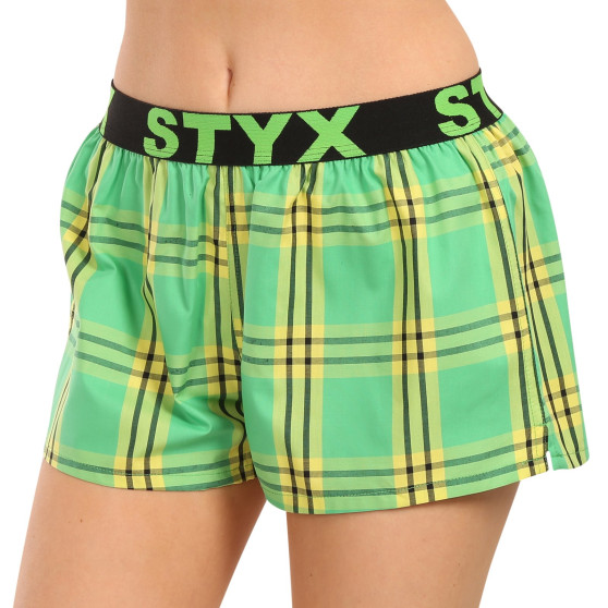 Boxer da donna Styx sportivi elasticizzati multicolore (T1011)