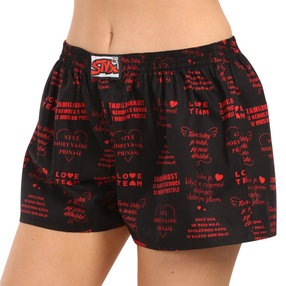 Boxer da donna Styx art classic rubber San Valentino lyrics (K1757)