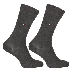 2PACK calze da uomo Tommy Hilfiger high grey (371111 030)