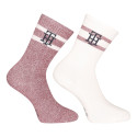 2PACK calze da donna Tommy Hilfiger high multicolore (701225399 001)