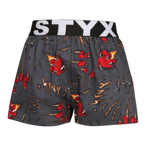 3PACK Boxer da bambino Styx art sport gomma multicolore (3BJ15245)