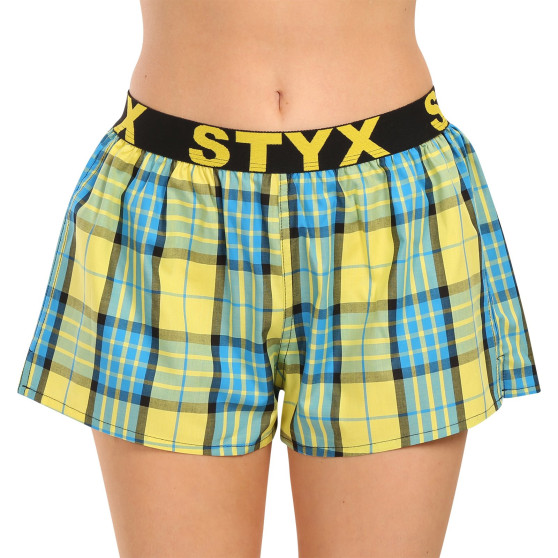 3PACK Boxer da donna Styx sport elastico multicolore (3T10236)