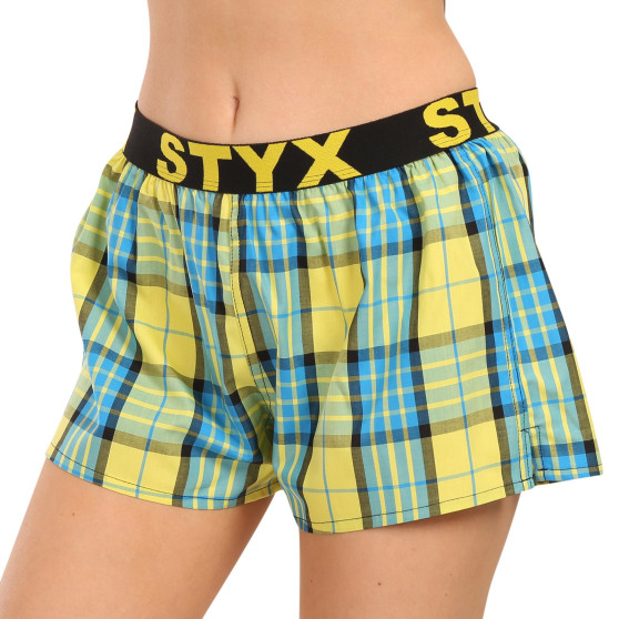 3PACK Boxer da donna Styx sport elastico multicolore (3T10236)