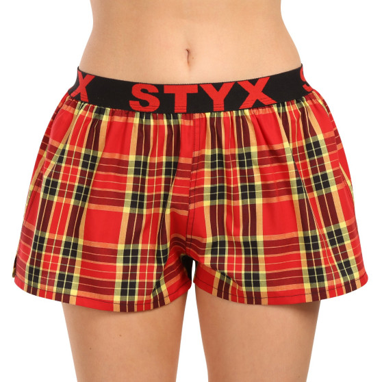 3PACK Boxer da donna Styx sport elastico multicolore (3T10469)